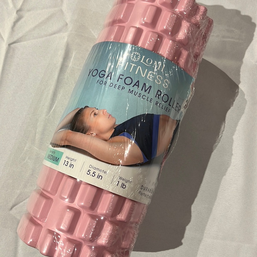 Lomi fitness yoga foam roller, pink